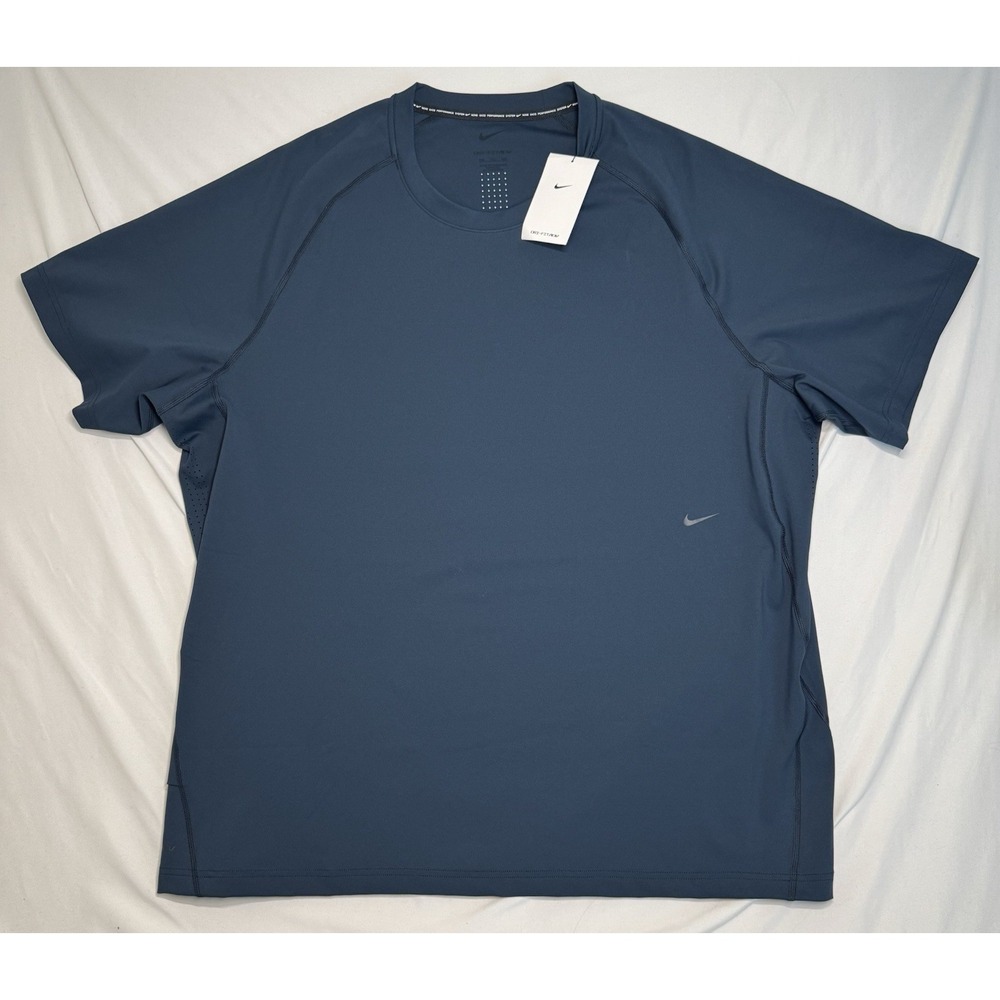 NWT Nike Dri-FIT ADV Axis Moisture Wicking Blue Training T-Shirt L Mens Size XXL